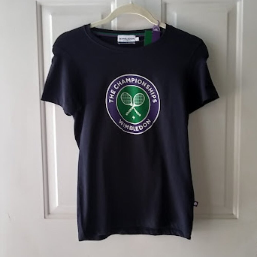 Small Womens Championships Logo T-Shirt - NAVY